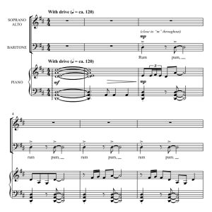 商品为SAB 三声部合唱线谱 The Little Drummer Boy 布莱恩版 混声合唱谱 有试听-云音圈