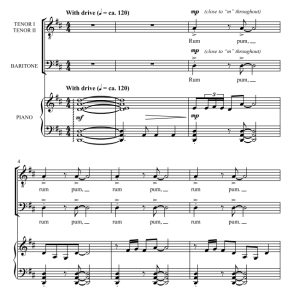 商品为TTB 三声部合唱线谱 The Little Drummer Boy 布莱恩版 男声合唱谱 有试听-云音圈