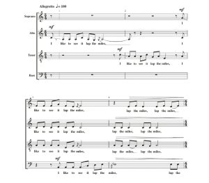 商品为SATB 四声部合唱线谱 The Railway Train 阿尔里奇版 阿卡贝拉 混声无伴奏合唱谱 有试听-云音圈