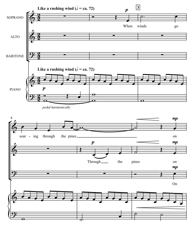 商品为合唱伴奏音频mp3 Wind in the Pines 蒂皮特版 合唱伴奏音频 有试听