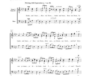 商品为TTB 三声部合唱线谱 Ye Banks and Braes 利维特版 阿卡贝拉 男声合唱谱 有试听-云音圈