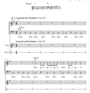 商品为TB 二声部合唱线谱 Zum Gali Gali 吉尔平版  男声合唱谱 有试听-云音圈