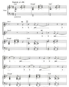 商品为SA 二声部合唱线谱 以利亚赞歌 Elijah Rock 爱默生版 童声女声合唱谱 有试听-云音圈