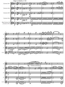 嬉游曲热情的快板 海顿 单簧管五重奏总谱  有试听-云音圈