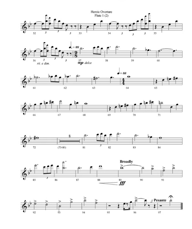 图片[3]-古代英雄序曲 5级 管乐团 总谱+分谱
