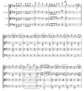 拉德斯基进行曲 弦乐四重奏 总谱+分谱 有试听-云音圈