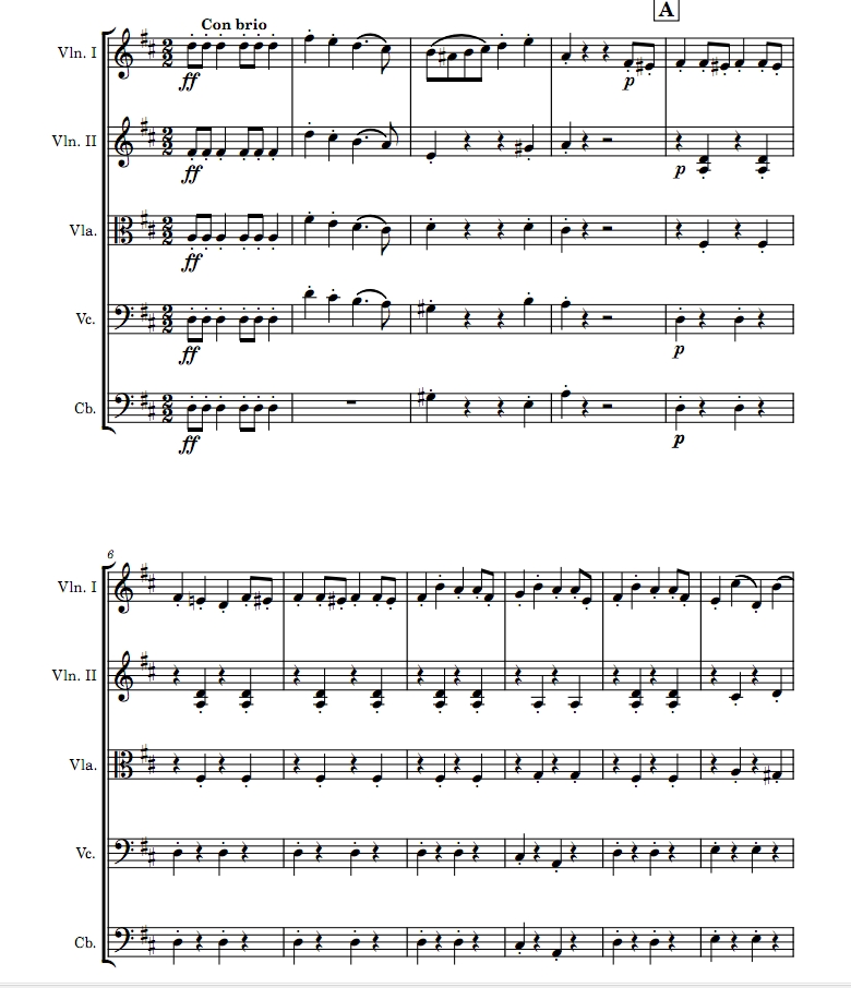 拉德斯基进行曲 1.5级 弦乐五重奏总谱+分谱 有试听