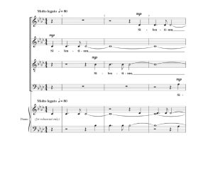 商品为SATB 四声部合唱线谱 沉默 克里斯版 阿卡贝拉 混声无伴奏合唱谱 有试听-云音圈