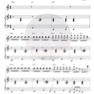 筷子进行曲 爵士版 四手联弹谱 有试听-云音圈