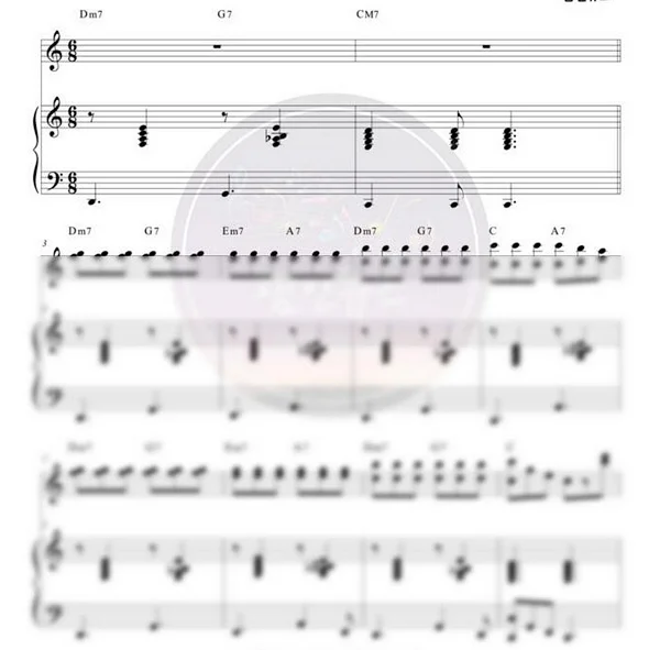 筷子进行曲 爵士版 四手联弹谱 有试听