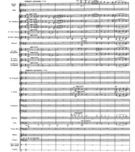 蓝色山脉 3级 交响管乐总谱+分谱 有试听-云音圈