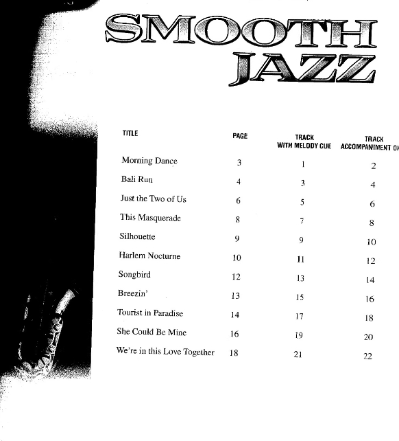 图片[2]-爵士萨克斯独奏曲集 SMOOTH JAZZ TENOR SAX 附示范+伴奏