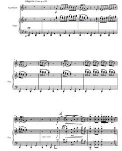 阿拉伯舞曲  手风琴钢琴 总谱+分谱 有试听-云音圈