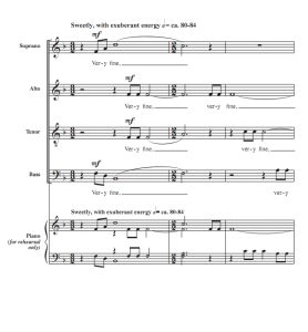 商品为SATB 四声部合唱线谱 非常情人节 布雷版 阿卡贝拉 混声无伴奏合唱谱 有试听-云音圈