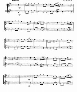 鳟鱼 小号二重奏 总谱 有试听-云音圈