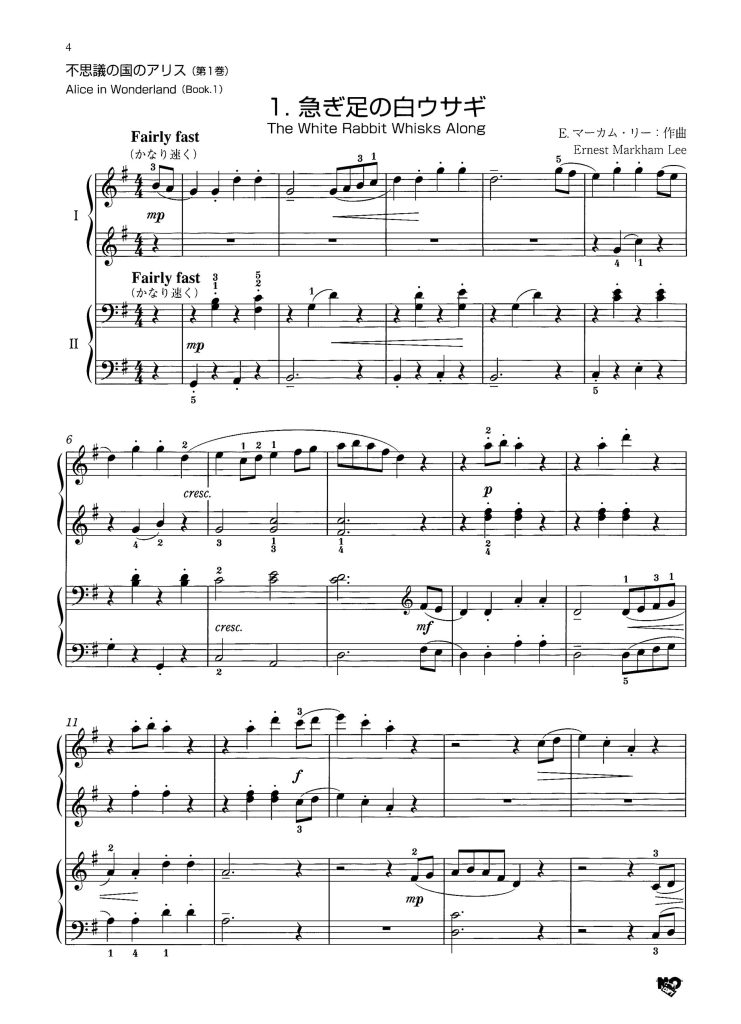 图片[3]-12首现代英国作曲家钢琴二重奏曲集-初中级