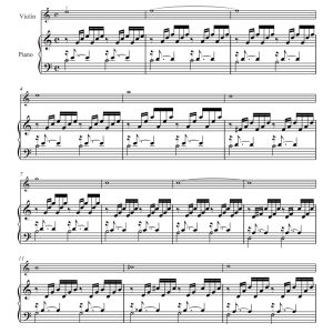 C大调前奏曲 bwv846 小提琴钢琴 总谱+分谱-云音圈