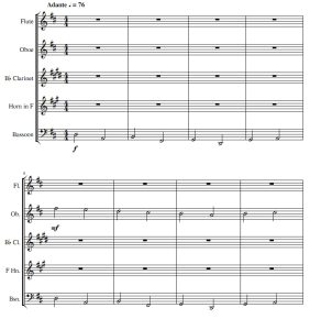 D大调卡农 木管五重奏 总谱+分谱 有试听-云音圈