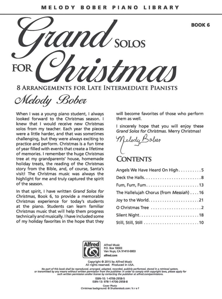 图片[3]-梅洛迪圣诞独奏曲《Grand Solos for Christmas》全6册 圣诞独奏曲集