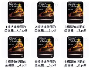 梅洛迪圣诞独奏曲《Grand Solos for Christmas》全6册 圣诞独奏曲集-云音圈