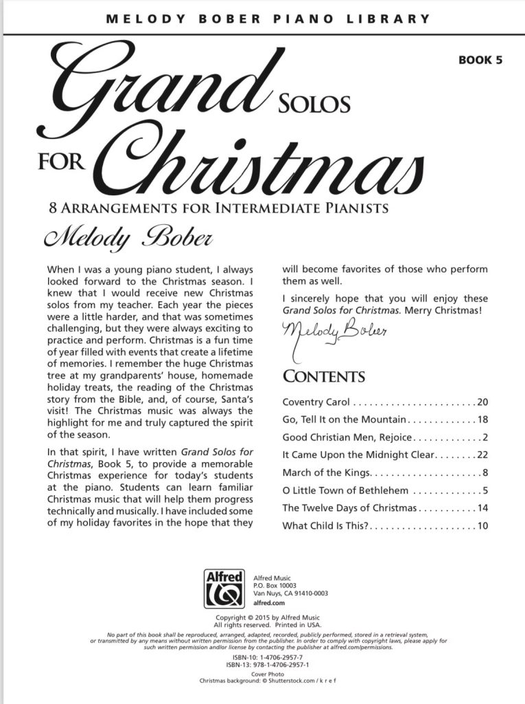 图片[7]-梅洛迪圣诞独奏曲《Grand Solos for Christmas》全6册 圣诞独奏曲集