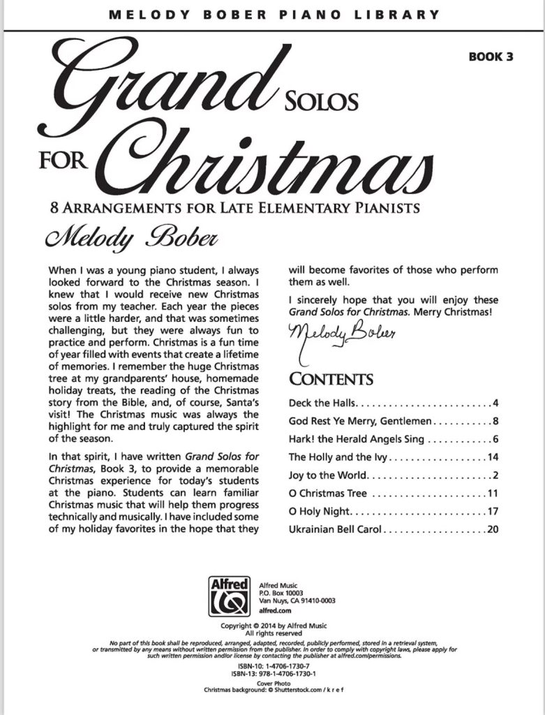 图片[4]-梅洛迪圣诞独奏曲《Grand Solos for Christmas》全6册 圣诞独奏曲集