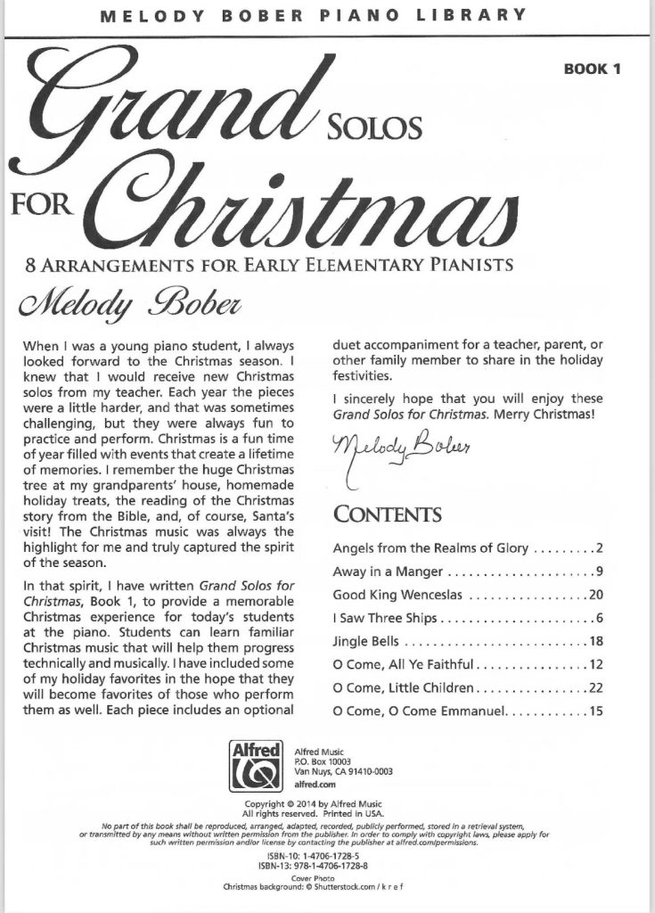 图片[6]-梅洛迪圣诞独奏曲《Grand Solos for Christmas》全6册 圣诞独奏曲集