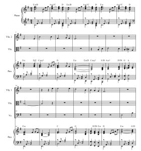 斯卡布罗集市  弦乐四重奏+钢琴 总谱+分谱 有试听-云音圈