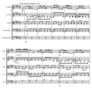 肖邦 离别曲 Tristesse OP.10 No.3 弦乐五重奏 总谱+分谱 有试听-云音圈