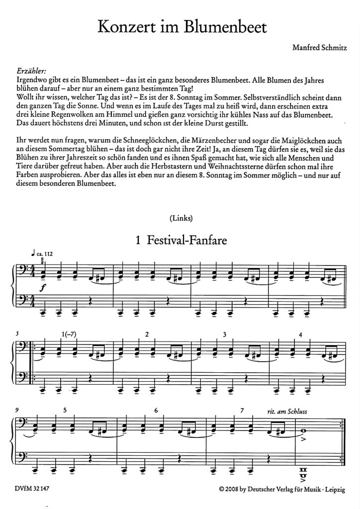 图片[3]-花丛中的音乐会 Manfred Schmitz 小众钢琴曲集 适合钢琴老师教学选曲