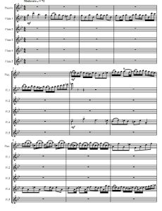 G小调小赋格曲 巴赫 长笛六重奏 总谱+分谱 有试听-云音圈