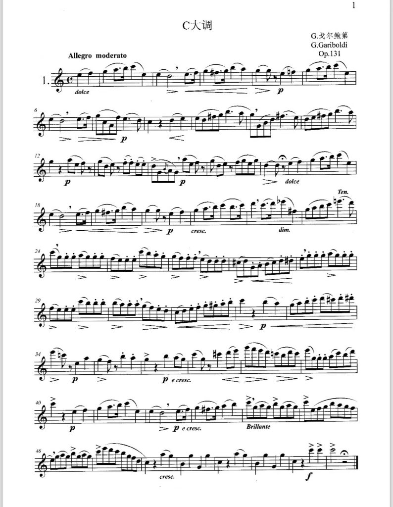 图片[2]-戈尔鲍第20首长笛练习曲 （Op.131+Op.132）长笛初学教材