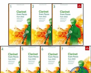 英皇单簧管考级 2022-2025版本 1-7级考级曲目+钢琴伴奏谱+钢琴伴奏音频-云音圈