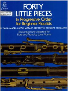 长笛初学好听的乐曲 forty little pieces 带钢琴伴奏谱-云音圈