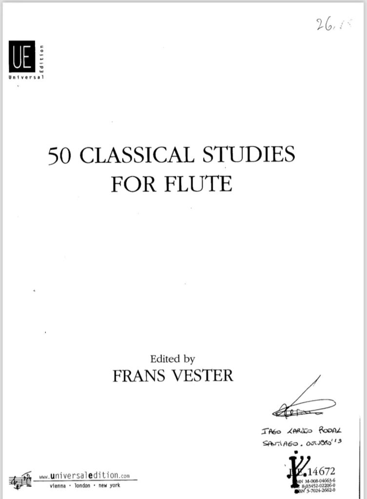 长笛50首古典练习曲集 50 Classical Studies for Flute