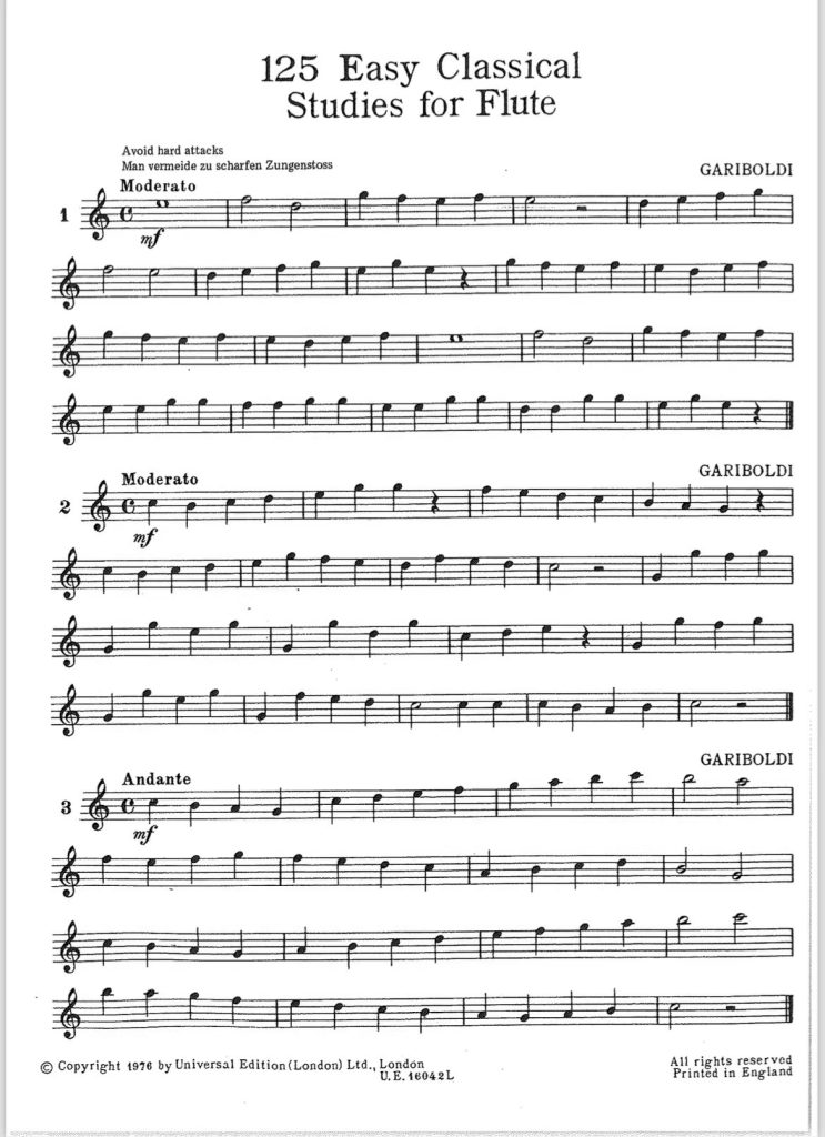 图片[3]-125首长笛简易经典练习曲 125 Easy Classical Studies for Flute