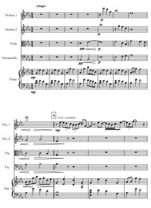 Turning Page 弦乐四重奏+钢琴 总谱+分谱 有试听-云音圈