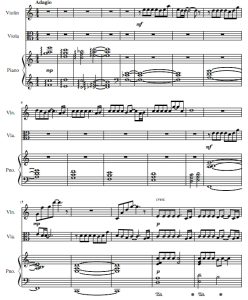 一个夏日 小提琴中提琴钢琴 总谱+分谱 有试听-云音圈