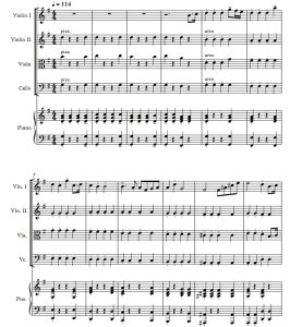 书生岁月 弦乐四重奏+钢琴 总谱+分谱 有试听-云音圈