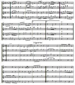 五首竖笛四重奏舞曲 总谱+分谱  有试听-云音圈