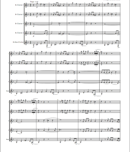 假面舞会(探戈舞曲)  单簧管五重奏总谱+分谱  有试听-云音圈