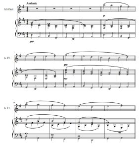 卡农 中音长笛钢琴 总谱+分谱 有试听-云音圈