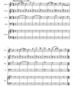 哈利波特  海德薇的主题 弦乐四重奏+钢琴 总谱+分谱 有试听-云音圈