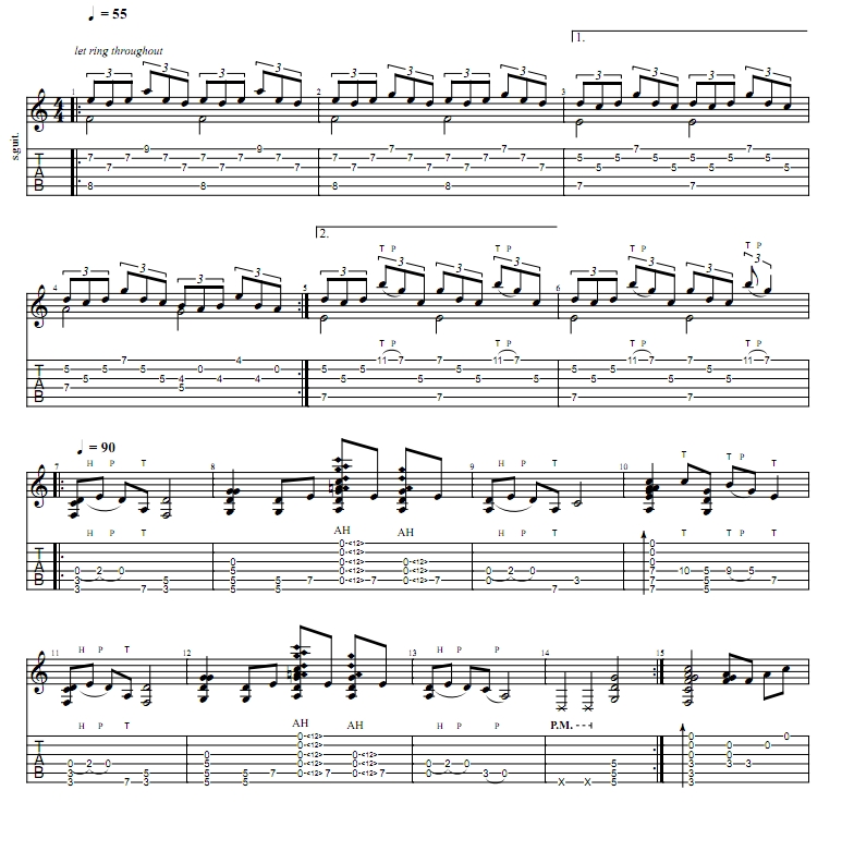 圣诞快乐劳伦斯先生 吉他独奏