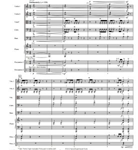 复仇者联盟主题曲 3-4级 交响弦乐团+钢琴+打击乐 总谱+分谱 有试听-云音圈