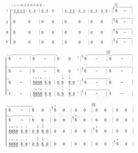 孔雀神韵 葫芦丝四重奏 简谱-云音圈