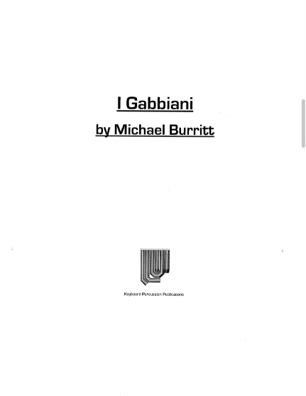 图片[2]-I Gabbiani 海鸥 迈克尔·伯里特 马林巴四槌独奏谱