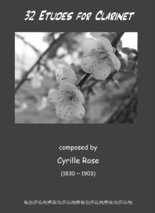 罗塞32首单簧管练习曲+40首单簧管练习曲 共2本  适合单簧管初学者和进阶练习-云音圈