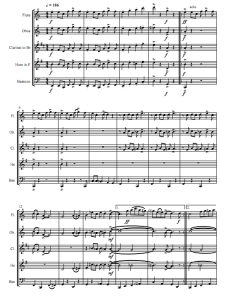 皇家花园布鲁斯 威廉姆斯 木管五重奏 总谱+分谱 有试听-云音圈