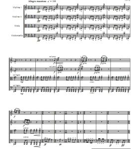 离婚 第一乐章 弦乐四重奏 总谱 有试听-云音圈